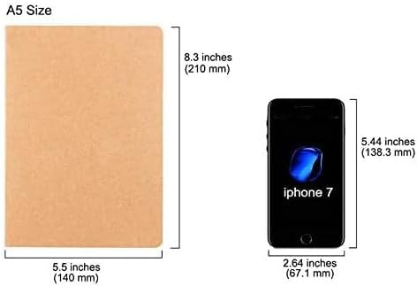 32 Pack A5 Blank Notebook Journals for travelers,students and office,Writing diary Subject Notebooks, Blank thick paper,60Pages, 30 Sheets,8.3x5.5inch