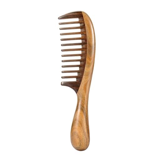 TECHSUPREME Handmade Rosewood Comb for Men & Women | Natural Wooden Hair Comb | Anti-Static & Scalp-Friendly | Wide & Fine Tooth Comb for Hair Growth & Frizz-Free Styling (PreBinaComb)