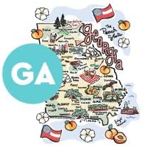 Swig Life 40oz Mega Mug, 40oz Tumbler with Handle and Straw, Extra Large Insulated Tumblers, Cup Holder Friendly Travel Mug (Georgia)