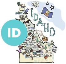 Swig Life 40oz Mega Mug, 40oz Tumbler with Handle and Straw, Extra Large Insulated Tumblers, Cup Holder Friendly Travel Mug (Idaho)