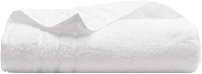 Cariloha Bath Towel | White |28"x54" | Turkish Cotton & Viscose Material Blend | Extra Smooth, Odor Resistant and Highly Absorbent