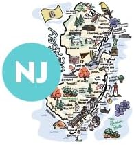 Swig Life 40oz Mega Mug, 40oz Tumbler with Handle and Straw, Extra Large Insulated Tumblers, Cup Holder Friendly Travel Mug (New Jersey)