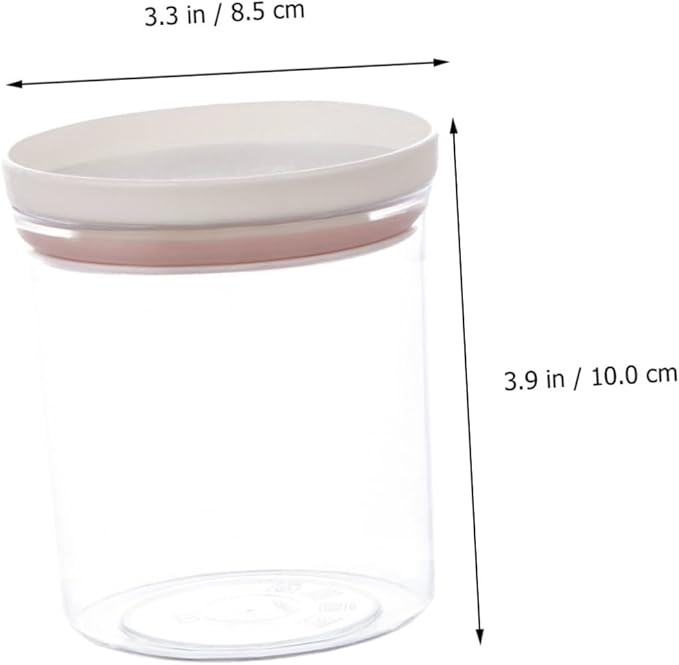 4pcs Plastic Sealed Canisters with Airtight Lids for Kitchen Food Storage Transparent Containers for Coarse Cereals Grains and Snacks Pantry Organizers