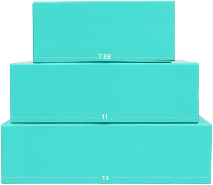 Rsgift Green Gift Box,7.8x7x3.1 Inches Gift Box with Lid,Groomsmen Graduation Decorative Boxes Birthday Presents Boxes