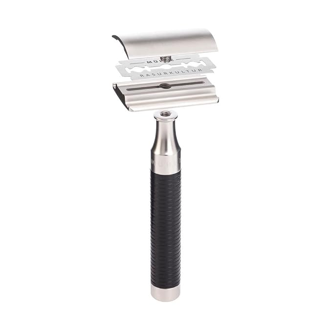 MÜHLE Rocca Stainless Steel Black Safety Razor