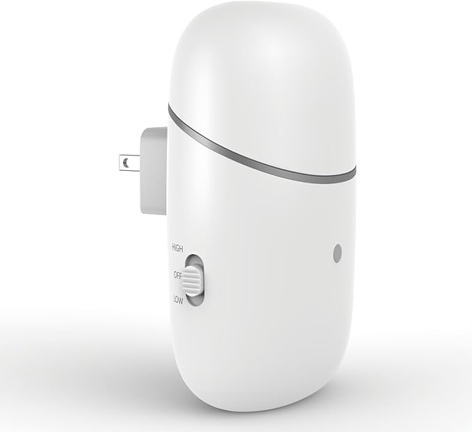 Essential Oil Diffuser, Plug in Waterless Diffuser with Night Light Small Aroma Diffuser Scent Air Machine, Compatible with 10ml of 100% Pure Essential Oil, Aromatherapy Diffusers for Home, Office