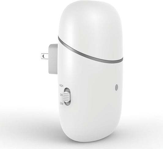 Essential Oil Diffuser, Plug in Waterless Diffuser with Night Light Small Aroma Diffuser Scent Air Machine, Compatible with 10ml of 100% Pure Essential Oil, Aromatherapy Diffusers for Home, Office