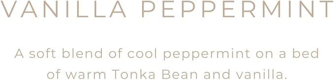 River Birch Candles Vanilla Peppermint Scented Candle | Premium, All-Natural, Non-Toxic, Soy Candles | 16oz 90 Hr Burn Time | Cozy Relaxing Gifts for Home