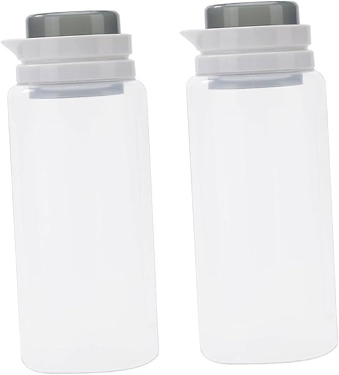 2Pcs Airtight Food Storage Containers with Threaded Seal Transparent Pantry Organizers for Sugar Rice Cereal Snacks Kitchen Canisters for Freshness and Space Saving