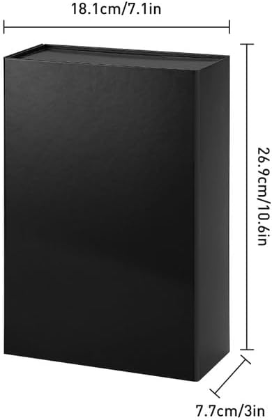 RayofSun Black Gift Boxes with Lids for Presents Small Gift Decorative Boxes 10.5x7x3 inch, Bridesmaid Groomsman Proposal Box for Wedding,Christmas, Birthday(1PC)