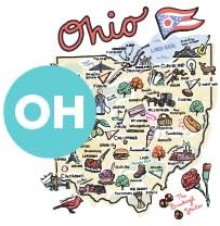 Swig Life 22oz Travel Mug, Insulated Tumbler with Handle and Lid, Travel Coffee Mug, Cup Holder Friendly, Stainless Steel 22 oz Tumbler, Reusable Insulated with Lid (Ohio)