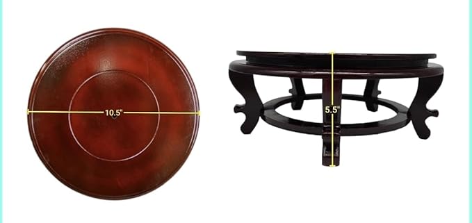 Wooden Fishbowl Display Vase Pot Planter Stand Plant Pot Display Stand (10.50)