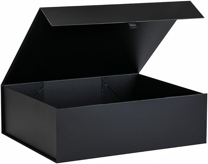 Extra Large Black Gift Box 19x16x6 Inches,Gift Boxs for Presents with Lid Magnetic Closure Collapsible,Groomsman Proposal Box,Birthday, Christmas,for Clothes and Large Gifts