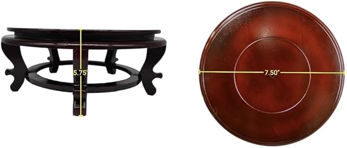 Wooden Fishbowl Display Vase Pot Planter Stand Plant Pot Display Stand (7.50)