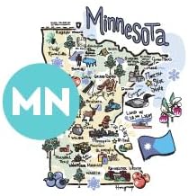 Swig Life 22oz Travel Mug, Insulated Tumbler with Handle and Lid, Travel Coffee Mug, Cup Holder Friendly, Stainless Steel 22 oz Tumbler, Reusable Insulated with Lid (Minnesota)