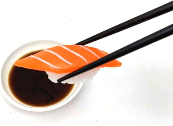 JapanBargain 4507, Bamboo Chopsticks Reusable Japanese Chinese Korean Wood Chop Sticks Hair Sticks 5 Pair Gift Boxed Set Dishwasher Safe, 9 inch (Gold-CherryBlossom)