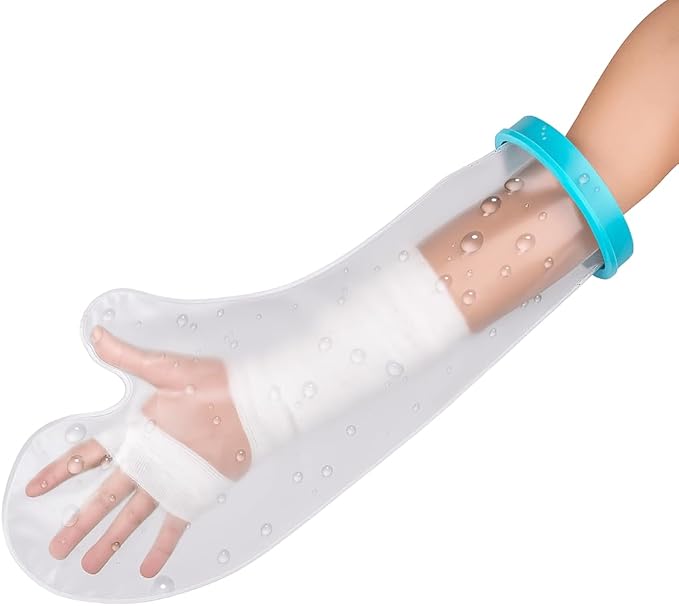 Waterproof Cast Covers for Shower Arm Adult Cast Cover Protector Shower Bag to Keep Wounds Dry for Arm, Hands, Wrists, Elbow, Fingers [2025 New Reusable]