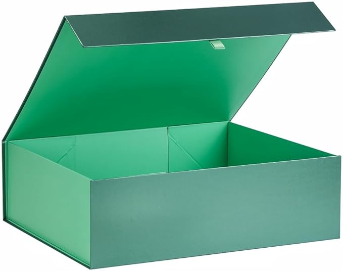 Extra Large Green Gift Box 19x16x6 Inches,Gift Boxs for Presents with Lid Magnetic Closure Collapsible,Groomsman Proposal Box,Birthday, Christmas,for Clothes and Large Gifts