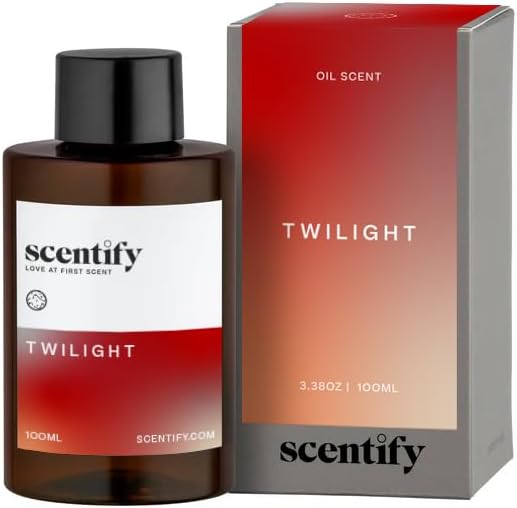 Scentify Holiday Twilight Aroma Oil Christmas Refill Scent for Oil Diffusers - Apple, Spice, Clove, Citrus - Luxurious Relaxing Aromatherapy Fragrance 100ml, 3.38oz