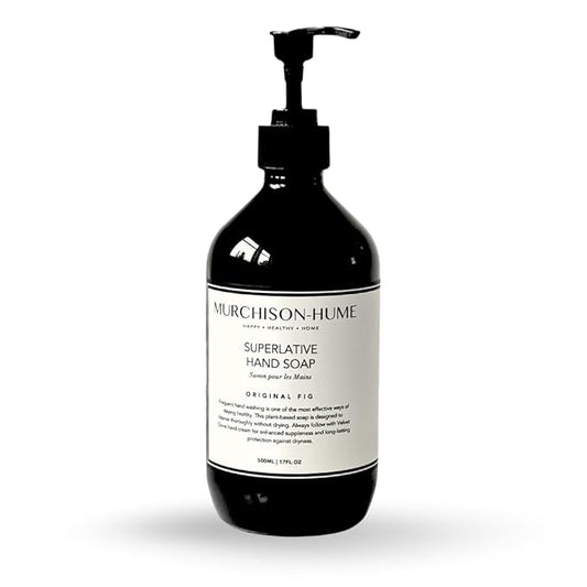 Murchison-Hume Luxury Vegan Hand Soap with Pump Dispenser, Moisturizing Hand Wash, SLS, Paraben & Cruelty-Free, 17oz (Original Fig)