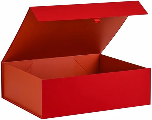 Extra Large Red Gift Box 19x16x6 Inches,Gift Boxs for Presents with Lid Magnetic Closure Collapsible,Bridesmaid Proposal Box,Birthday, Christmas,for Clothes and Large Gifts