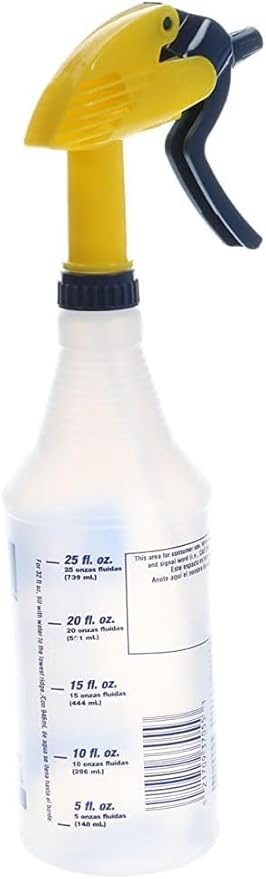 Zep Professional Sprayer Bottle – Fine Mist up to a 30-Foot Stream - (Case of 6) 32 oz.-Versatile Adjustable Nozzle Spray Bottles with a Fine Mist or Powerful Spray, Refillable for Diluted Concentrate