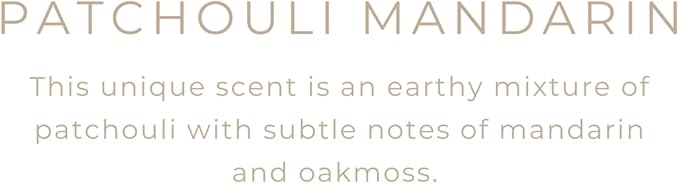 River Birch Candles Patchouli Mandarin Scented Candle | Premium, All-Natural, Non-Toxic, Soy Candles | 16oz 90 Hr Burn Time | Cozy Relaxing Gifts for Home