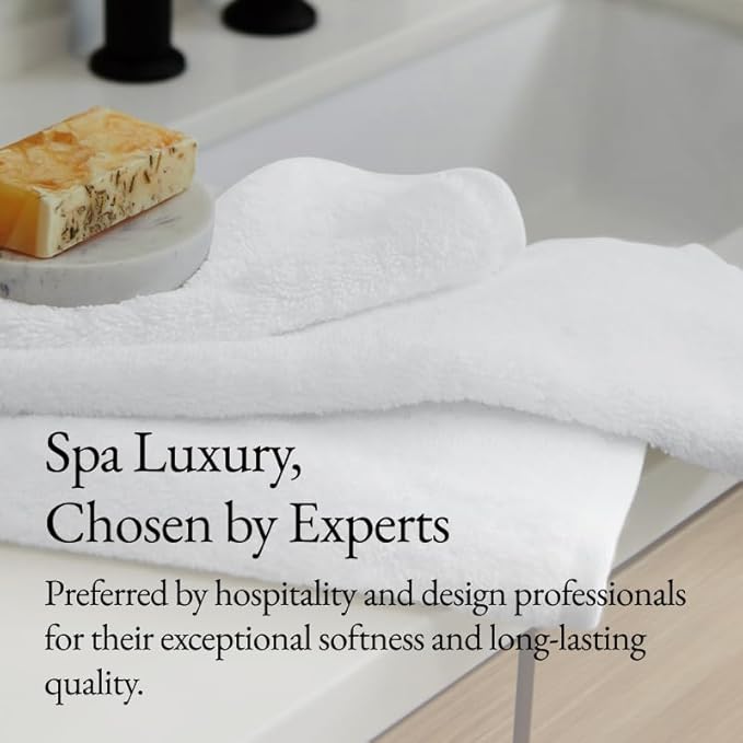 Italic Ultraplush 12-Piece Family Towel Set – Luxury Bath Towels, Hand Towels & Washcloths – Quick Dry, Plush & Absorbent 800GSM 100% Australian Cotton for Bathroom & Spa (White)