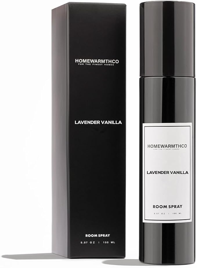 Lavender Vanilla Room Spray – 5.07 oz Scented Air Freshener for Home, Office & Linen – Long-Lasting Linen Spray for Bedding, Pillows & Fabrics – Luxurious Home Fragrance