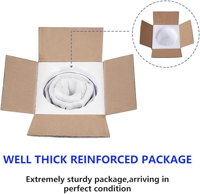 Ceramic Planter, Chinoiserie Decor Ceramic Flower Pots Plant Pots Indoor with Drainage for Orchid Succulent or Small Plants, Blue and White, Set of 3