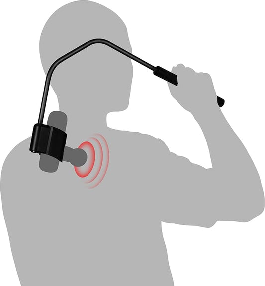 Massage Gun Holder for Back, Compatible with Most Super Mini Massage Guns, for Hard to Reach Areas (Works with Cute X1-Green-LW)