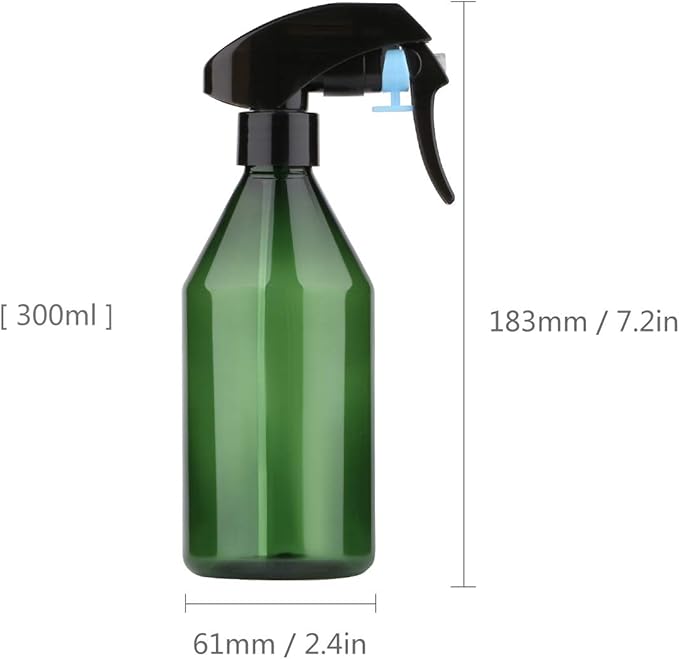 driew 6-Pack 10oz Green Plant Mister - Fine Mist Spray Bottle for Plants