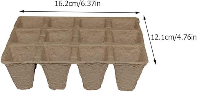 Biodegradable Plant Nursery Cups with Labels and Seedling Starters Plant Starting Pots for Vegetable Seedlings and Cuttings Gardening Starter Kit for Home and Nursery Use