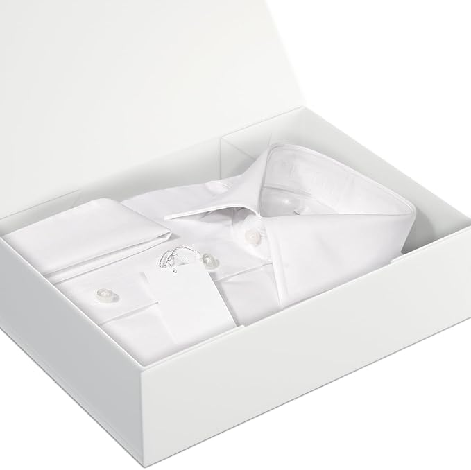 White Gift Box 11.9" x 8.5" x 3.3" with Magnetic Closure Lid for Presents,Bridesmaid Gifts Boxe,Cute Box,Birthday Gift,Luxury for Gift Packaging, Magnetic Gift Boxes for Wrapping Gifts