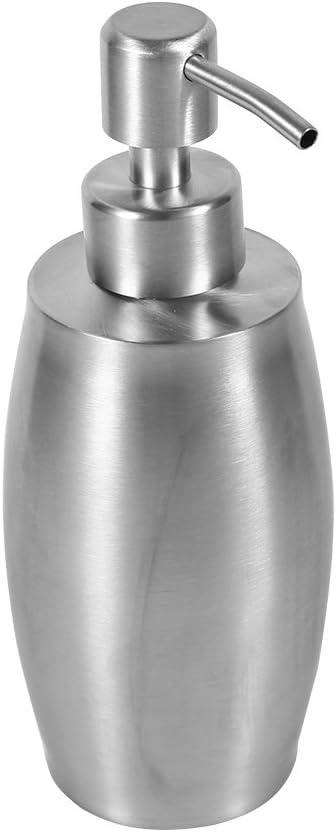 304 Stainless Steel Soap Dispenser, Pump Dispenser Bottle Refillable Liquid Hand Dish Soap Pump Bottle for Countertop Bathroom Kitchen
