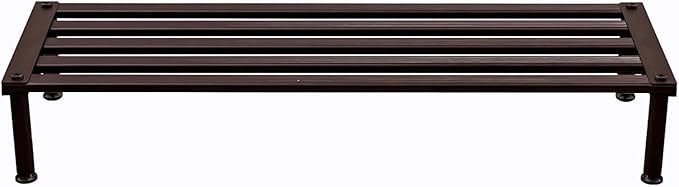 Metal Plant Stand, Rust-proof Aluminum Display Rack, Plants Display Stands Decoration Racks for Living Room Garden Balcony Patio (Ebony, 31.5Inch Low Leg)