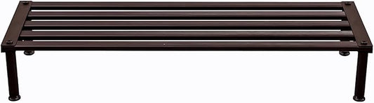 Metal Plant Stand, Rust-proof Aluminum Display Rack, Plants Display Stands Decoration Racks for Living Room Garden Balcony Patio (Ebony, 31.5Inch Low Leg)