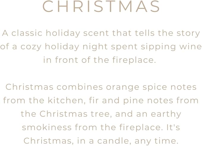 River Birch Candles Christmas Scented Candle | Premium, All-Natural, Non-Toxic, Soy Candles | 16oz 90 Hr Burn Time | Cozy Relaxing Gifts for Home