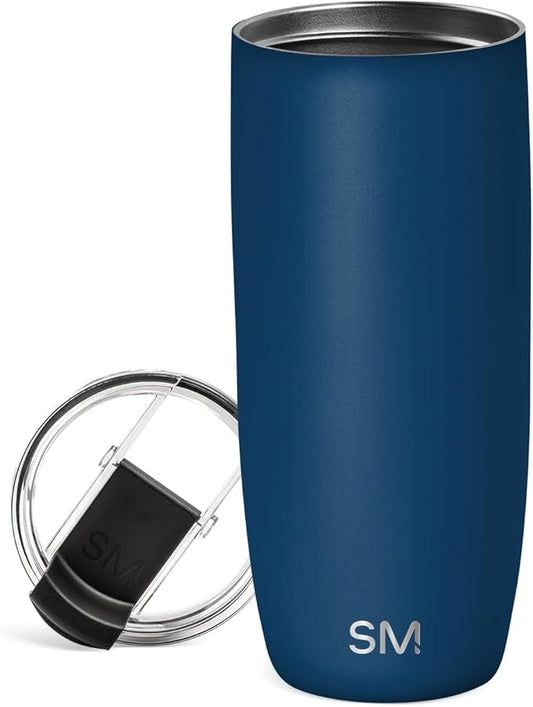 Simple Modern Travel Coffee Mug Tumbler with Flip Lid | Reusable Insulated Stainless Steel Cold Brew Iced Coffee Cup Thermos | Gifts for Women Men Him Her | Voyager Collection | 20oz | Slumberland