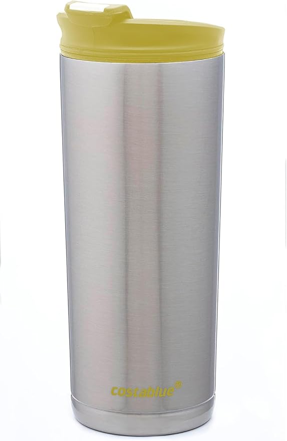 Travel Coffee Mug - 16 Oz. Stainless Steel Insulated Coffee Mug, Leak Proof Tumbler w/Dishwasher Safe Lid, Double Wall Travel Coffee Cup, Reusable Insulated Tumbler for Hot & Cold Beverages…