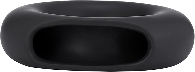 Sagebrook Home Modern Ceramic Vase - Round Hollow Stoneware, Minimalist Decorative Accent for Home, Office, Bedroom, and Living Room - 5" Black