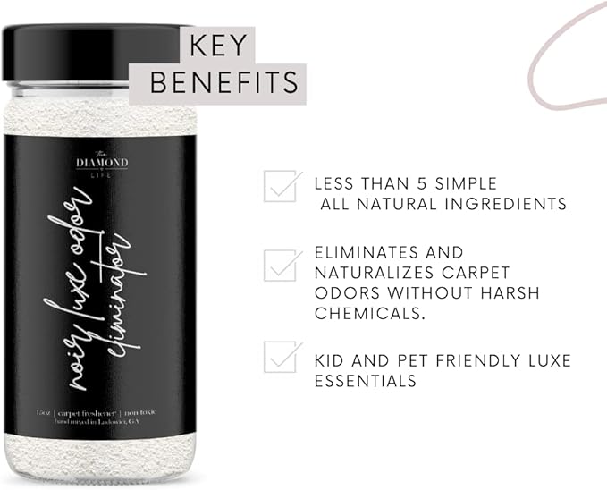 Home "Noir Luxe" Sea Salt & Ozone, Carpet Powde For Vacuumingr, Mattress & Upholstery Freshener With Room Spray, Air/Fabric/Linen Odor Eliminator For Homes With Kids & Pets Bundle