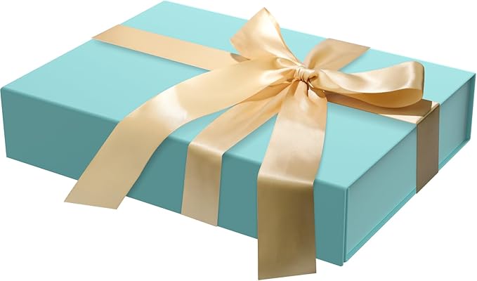 MOZRRO Gift Box 11.5 x 8.2 x 2.3 In Gift Boxes for Presents Magnetic Closure, Gift Boxes with Lids for Presents Birthday Luxury Jewelry T-shirts Gloves Scarves Books Clothes Gift Wrap - TF