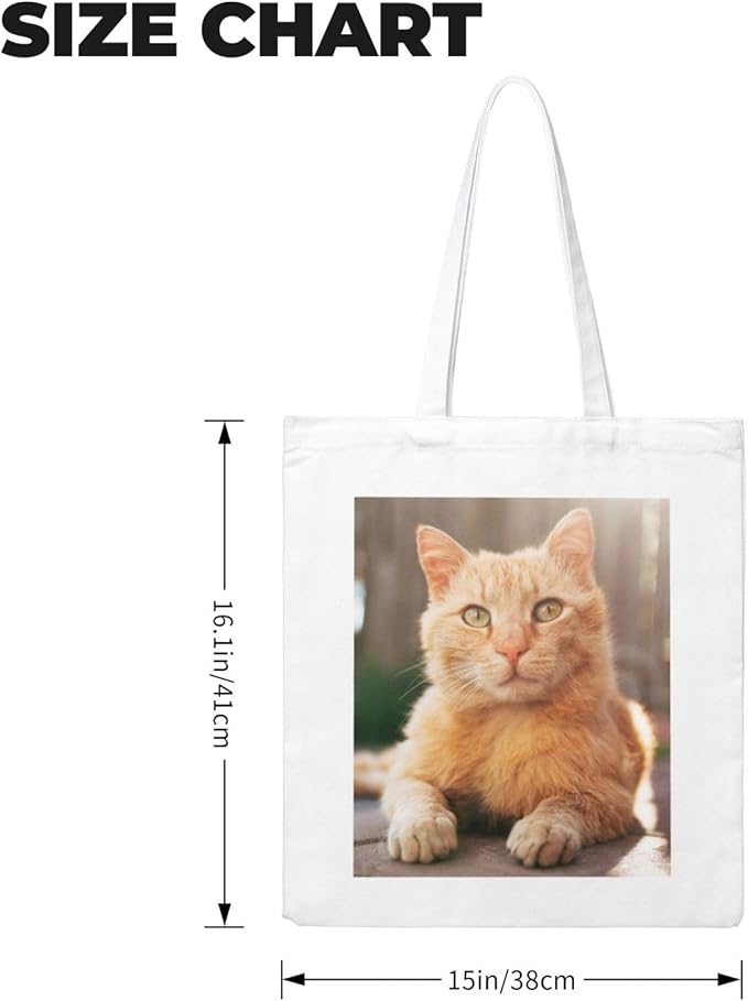 Custom Canvas Tote Bag Double-Sided Personalized with Logo/Text,Customized Bags for Women