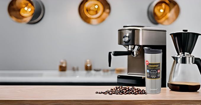 Travel Coffee Mug 16 Oz. Stainless Steel, Leak Proof Dishwasher Safe Lid, Double Wall Coffee Cup, Reusable Insulated Tumbler for Hot & Cold Beverages Eco friendly