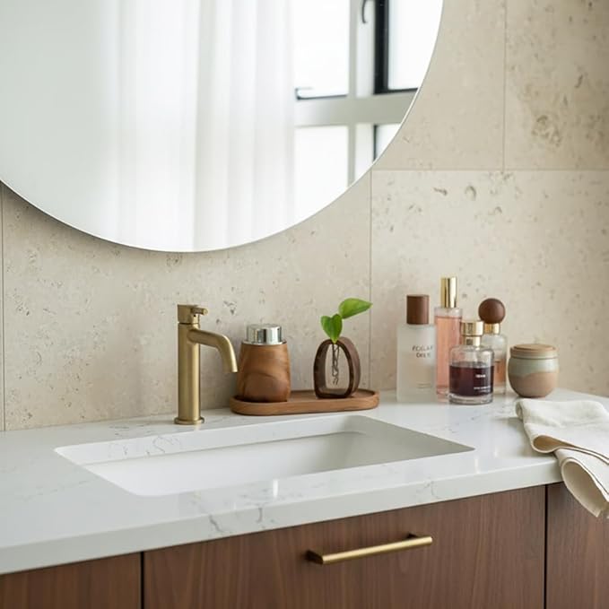 Walnut Wood Soap Dispenser Set with Tray, 7oz/200ml Foaming Hand Soap Dispenser with 6 Labels, Wooden Bathroom Organizer Tray for Toiletries & Aromatherapy, Countertop Bathroom Accessories