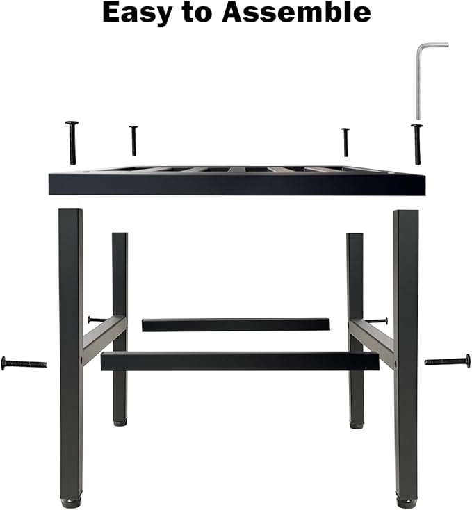 Plant Stand Indoor Outdoor,13 Inch Metal Plant Stands Riser,Heavy Duty Wrought Iron T Pedestal Holders for Large Flower Pot,Outside Rust-Proof Black Flower Display Shelf for Patio,1-Pack