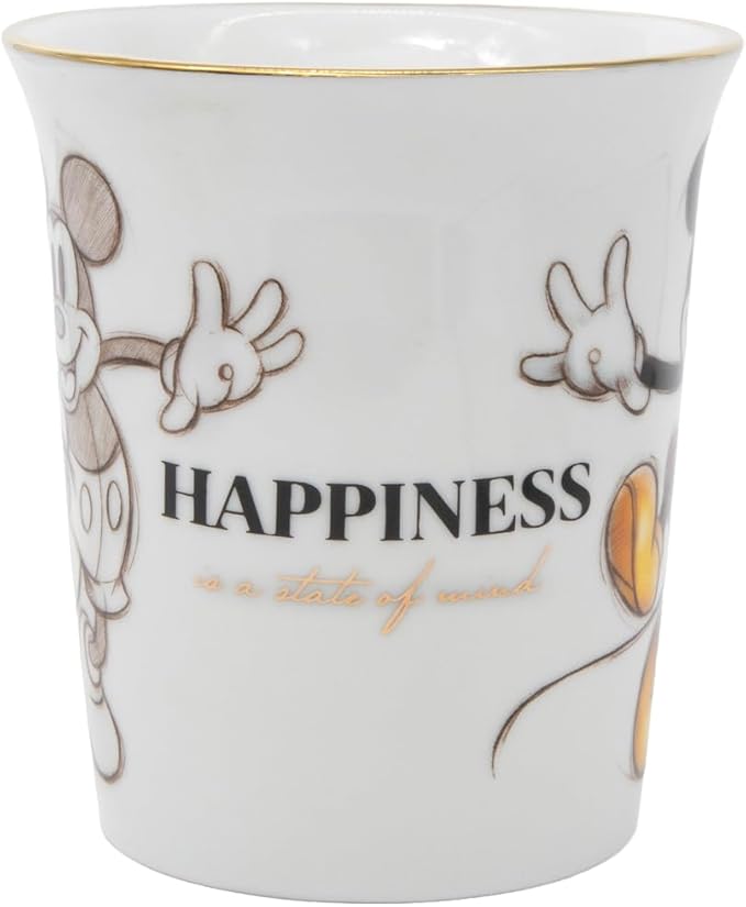 Disney Mickey Mouse Gold Icon Ceramic Coffee Mug – Elegant Coffee Cup with Gold Icon Mickey Mouse Design – Collectible Ceramic Mugs – Official Licensee