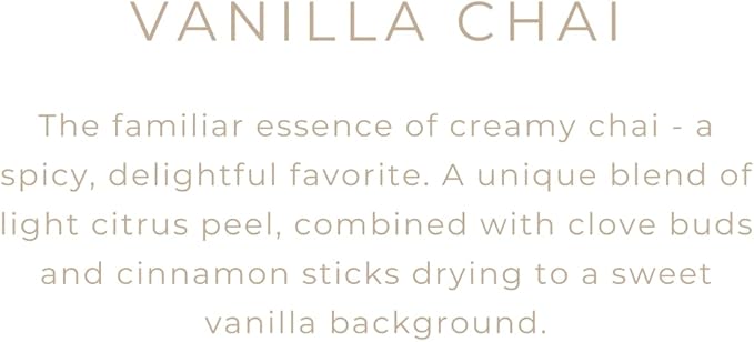 River Birch Candles Vanilla Chai Scented Candle | Premium, All-Natural, Non-Toxic, Soy Candles | 16oz 90 Hr Burn Time | Cozy Relaxing Gifts for Home