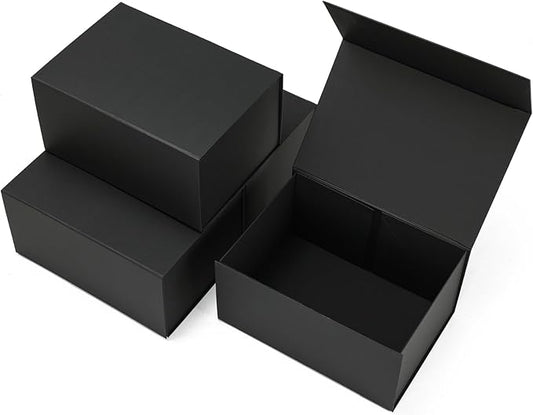 Schliersee 10x7x5 Gift Boxes with Magnetic Lids Set of 4, Gift Wrap Box Empty Wrapping Wedding Birthay Gifts for Bridesmaids, Groomsmen, Girls, Sister, Friends Presents